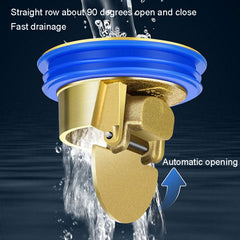 Brass Floor Drain Deodorizer Inner Core Bathroom Toilet Universal, Brass