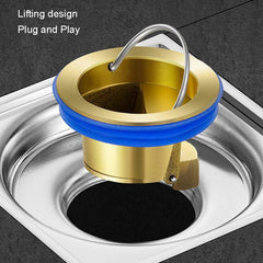 Brass Floor Drain Deodorizer Inner Core Bathroom Toilet Universal, Brass