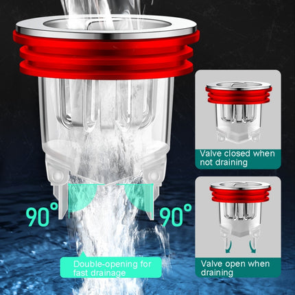 Bathroom Floor Drainage Deodorizer Seal Cover Inner Core Toilet Universal Anti-bug Tube, PVC