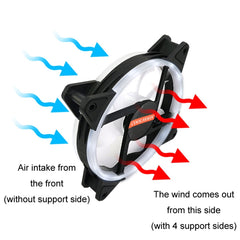 COOLMOON 12cm Dual Aperture Computer Mainframe Chassis Dual Interface Fan