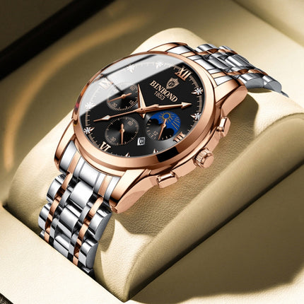 BINBOND B3591 30m Waterproof Luminous Calendar Men Watch