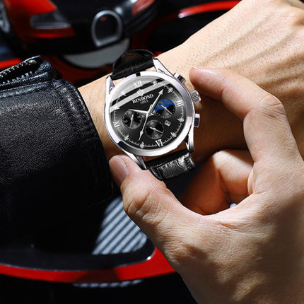 BINBOND B3591 30m Waterproof Luminous Calendar Men Watch