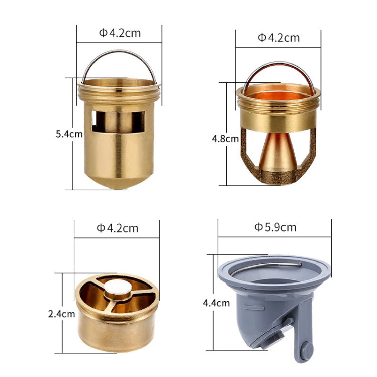 8x30cm Extended Full Copper Strip Floor Drain, Style: