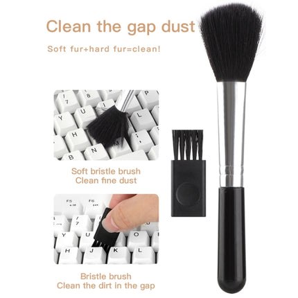 Q10 18 in1 Computer Keyboard Cleaner Brush Kit Earphone Cleaning Pen Keycap Puller, Q10