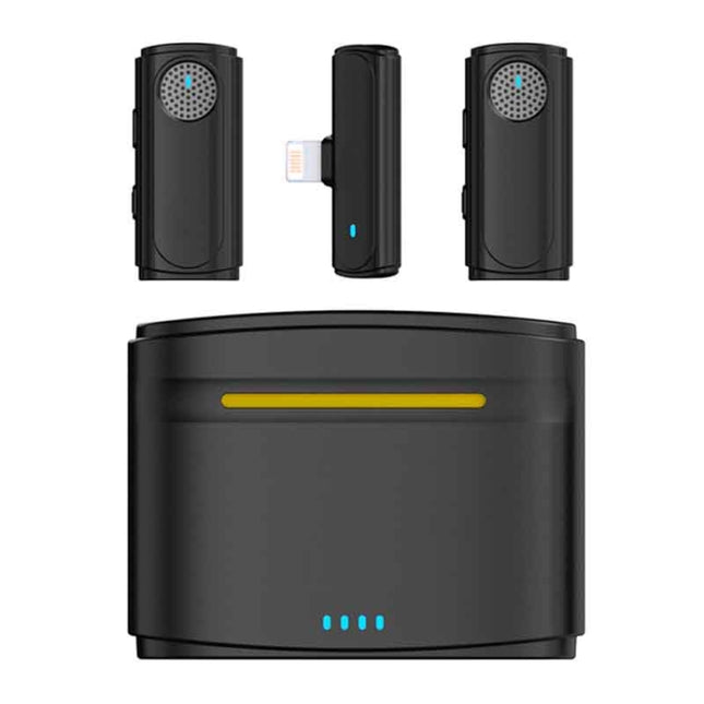 J20 One-two Wireless Lavalier-Mikrofon Audio-Video-Aufnahme, Spec:, USB-C / Typ-C-Schnittstelle, 8-Pin-Schnittstelle, vollständig angepasste Schnittstelle