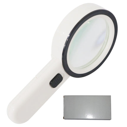 JHS407 30X Handheld HD Magnifier With LED Light, 80mm 30X