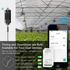 Tuya Dual-way Temperature and Humidity Switch Timer Smart Switch, WiFi Switch Module+Temperature and Humidity Probe, WiFi Switch Module+Temperature Probe, Temperature and Humidity Probe, Temperature Probe