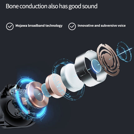 M1S Bone Conduction Stereo Vibrator Speaker Bluetooth Earphones, M1S Pink, M1S Red, M1S Green, M1S Black