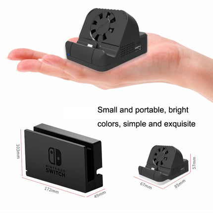 For Nintendo Switch / Switch OLED SW300 HDMI Video Casting Converter Cooling Fan Base Charger