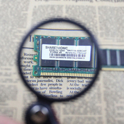 5pcs 50mm 8X Mini Leather Folding Magnifier, Leather Folding 8X