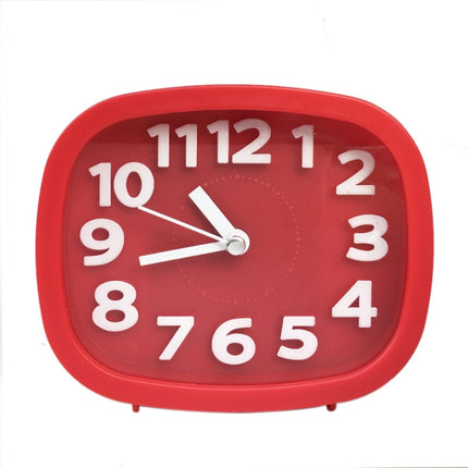 Square Candy Color Stereo Digital Silent Alarm Clock Children Student Alarm Clock, Square (Pink), Square (Red), Square (Green), Square (Blue), Square (Black)