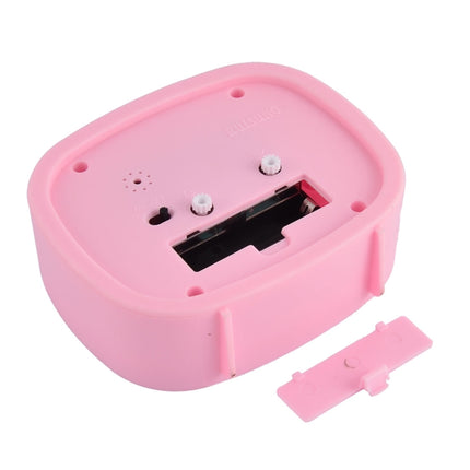 Square Candy Color Stereo Digital Silent Alarm Clock Children Student Alarm Clock, Square (Pink), Square (Red), Square (Green), Square (Blue), Square (Black)