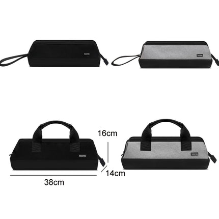 Baona BN-DS005 for Dyson Hair Dryer Curling Iron Accessories Organizer Bag, Black, Grey, Black Handle, Gray Handle