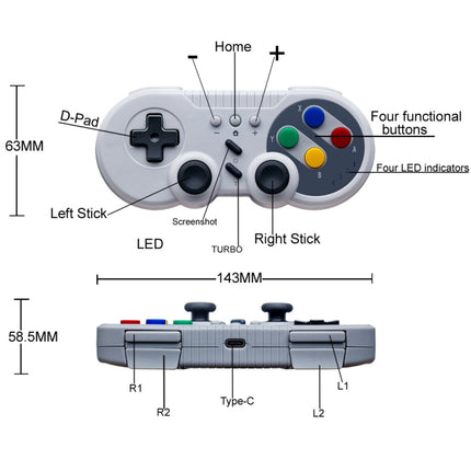 8580 for Nintendo Switch Mini Game Console Motion Sensing Wireless Controller