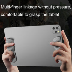 Tablet Stand Silicone Handle Grip Portable Tablet PC Gaming Auxiliary Finger, (Gray)