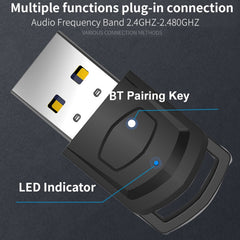 For PS4 / PS5 / PC HS-PS5101 Bluetooth 5.0 Adapter Audio Receiver Wireless Headset Transmitter, Headset Transmitter