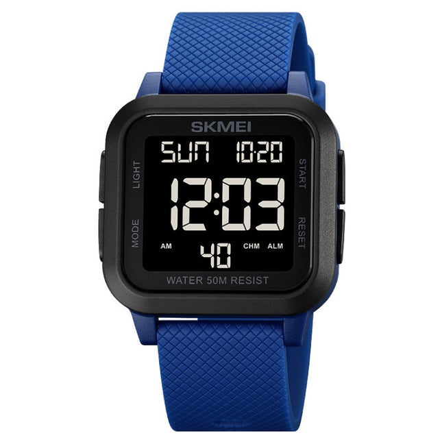SKMEI 1894 Square Sports Waterproof Student Simple Multifunctional Luminous Watch