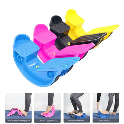 Fitness Inclined Stretching Board Trainer Calf Relaxation Standing Stretching Pedal, Rose Red, Blue, Yellow, Black, Pink with Foot Belt, Blue with Foot Belt, Purple with Foot Belt