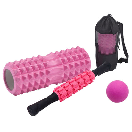 Crescent Hollow Foam Roller Yoga Column Set Fitness Muscle Relaxation Massager Set, 3pcs/set, 4pcs/set