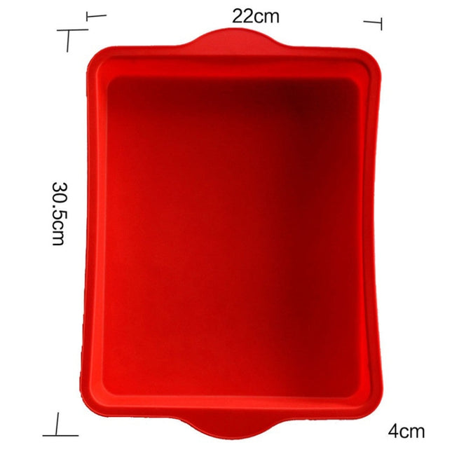 Non-Stick Square Silicone Cake Mold 9 Inch Rectangular Baking Pan, 9 inch