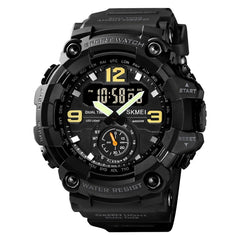 SKMEI 1637 Sports Digital Display Outdoor Shockproof Plastic Large Dial Men Watch, Black, Army Green, Blue Camouflage, Army Green Camouflage, Gray Black