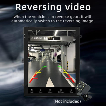 9.7 inch Vertical Screen Bluetooth Radio Android 13 GPS Navigation Device, 2+64G