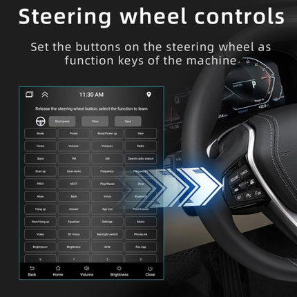 9.7 inch Vertical Screen Bluetooth Radio Android 13 GPS Navigation Device, 2+64G