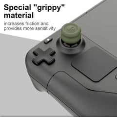 005 for Steam Deck Game Console Joystick Cap Set Anti-skid Combination Button Cap, Black, Green, Purple, Yellow