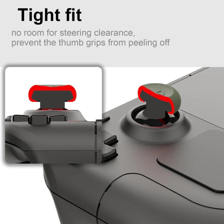 005 for Steam Deck Game Console Joystick Cap Set Anti-skid Combination Button Cap, Black, Green, Purple, Yellow