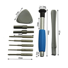 For Nintendo Switch PSP/GBA/DS/3DS 10 In 1 Repair Tool Kit Screwdriver Set, 10 In 1