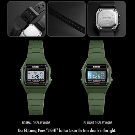 SKMEI 1460 Children Luminous Multifunctional Waterproof Thin Sports Watch