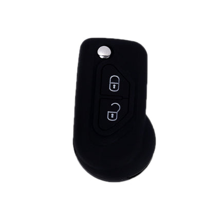 For Citroen C5/Elysee 2pcs Silicone Key Protector, Black, Red, Orange, Sea Blue, Pink, Apple Green
