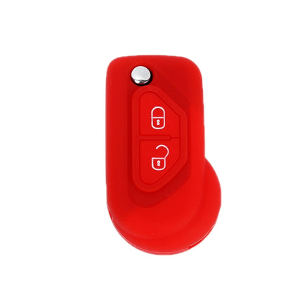 For Citroen C5/Elysee 2pcs Silicone Key Protector, Black, Red, Orange, Sea Blue, Pink, Apple Green