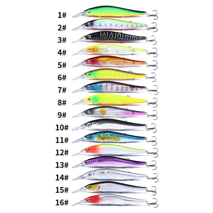 HENGJIA MI135 13.5cm 15.6g Sea Fishing Long-casting Floating Minnow Bionic Lures, MI135 (3), MI135 (14), MI135 (4), MI135 (15), MI135 (5), MI135 (16), MI135 (6), MI135 (7), MI135 (8), MI135 (9), MI135 (10), MI135 (11), MI135 (1), MI135 (12), MI135 (2) ...