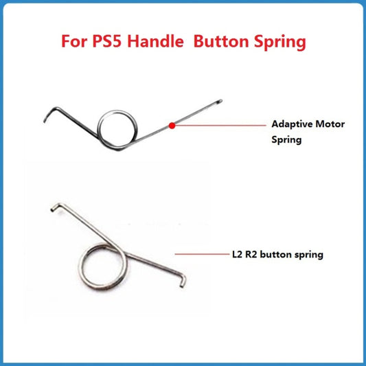 For PS5 Controller 50pcs Replacement Buttons Metal Springs ,Spec:, L2 R2 Springs, Motor Springs