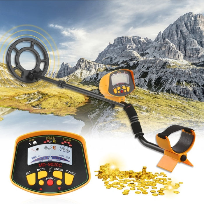 MD9020C Metal Detector with LCD Display – Adjustable Waterproof Search Coil