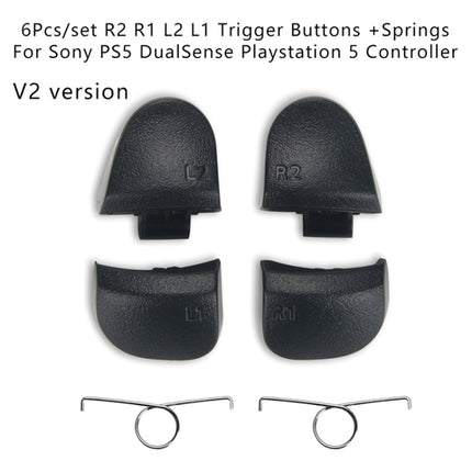 For PS5 Controller New V2 Version 2sets R2 L2 L1 L2 Buttons Spring DualSense Gamepad Button Set