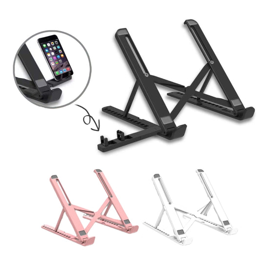 2 In 1 Laptop Mobile Phone Stand Heightening Cooling Stand