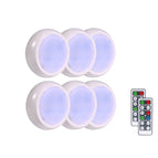 White Light Battery / 6pcs With 2 Remote Control