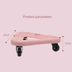 3 Wheel Abdominal Muscle Discs Slimming Device Core Strength Exercise Rollers, 3 Wheel (Pink), 3 Wheel (Black), 3 Wheel (Yellow)