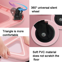 3 Wheel Abdominal Muscle Discs Slimming Device Core Strength Exercise Rollers, 3 Wheel (Pink), 3 Wheel (Black), 3 Wheel (Yellow)