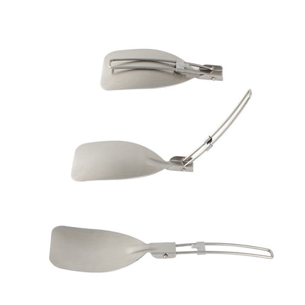 304 Stainless Steel Folding Frying Spatula Outdoor Camping Portable Tableware