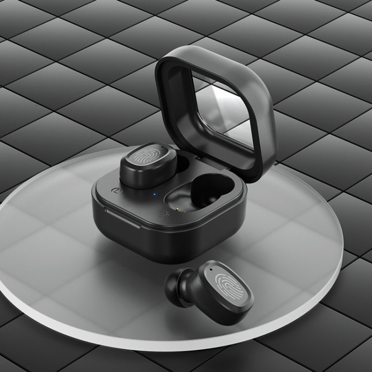 Auriculares estéreo inalámbricos Bluetooth con compartimento de carga, estilo: BY17 negro, BY17 blanco, BY18 con pantalla digital negra, BY18 con pantalla digital blanca