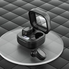 Auriculares estéreo inalámbricos Bluetooth con compartimento de carga, estilo: BY17 negro, BY17 blanco, BY18 con pantalla digital negra, BY18 con pantalla digital blanca
