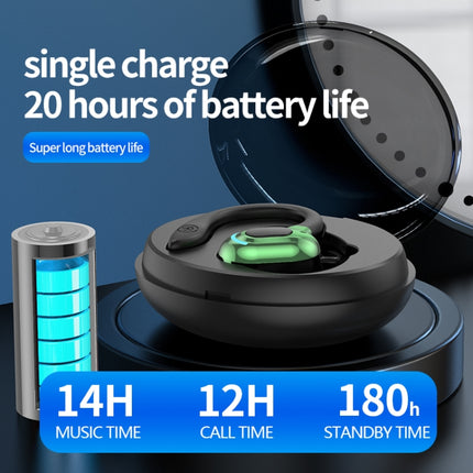 F8 Hanging Ear Stereo Wireless Bluetooth Earphones With Charging Bin, With Charging Bin(Black Single Ear), With Charging Bin(Blue Single Ear), With Charging Bin(Red Single Ear), With Charging Bin(Green Single Ear)