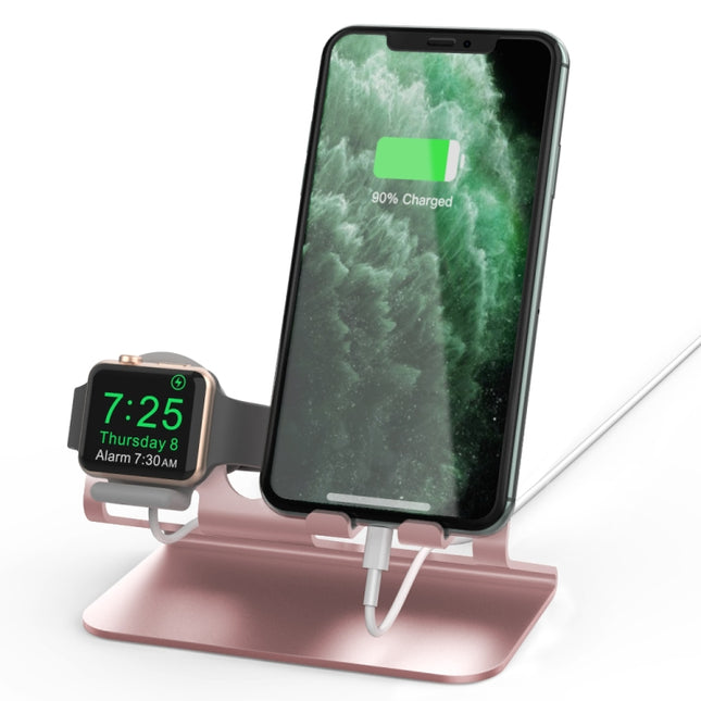 AhaStyle ST04 Aluminum Alloy Charging Base, For 4-8 inch Smart Phone&Apple Watch Series, ST04 (Rose Gold), ST04 (Silver), ST04 (Black)