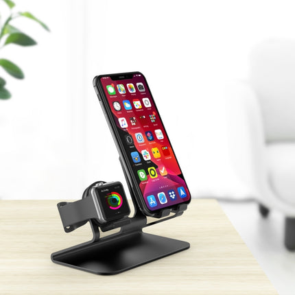 AhaStyle ST04 Aluminum Alloy Charging Base, For 4-8 inch Smart Phone&Apple Watch Series, ST04 (Silver), ST04 (Black), ST04 (Rose Gold)