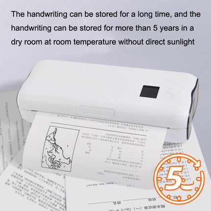 Home Small Phone Office Wireless Wrong Question Paper Student Portable Thermal Printer, Style:, Bluetooth Edition+50pcs A4 Paper, Bluetooth Edition+100pcs A4 Paper, Bluetooth Edition+200pcs A4 Paper, Bluetooth Edition+500pcs A4 Paper                   ...