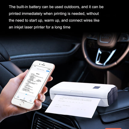 Home Small Phone Office Wireless Wrong Question Paper Student Portable Thermal Printer, Style:, Bluetooth Edition+50pcs A4 Paper, Bluetooth Edition+100pcs A4 Paper, Bluetooth Edition+200pcs A4 Paper, Bluetooth Edition+500pcs A4 Paper                   ...