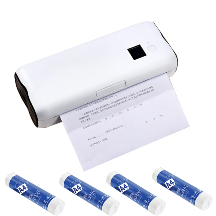 Home Small Phone Office Wireless Wrong Question Paper Student Portable Thermal Printer, Style:, Bluetooth Edition+50pcs A4 Paper, Bluetooth Edition+100pcs A4 Paper, Bluetooth Edition+200pcs A4 Paper, Bluetooth Edition+500pcs A4 Paper�������������������...